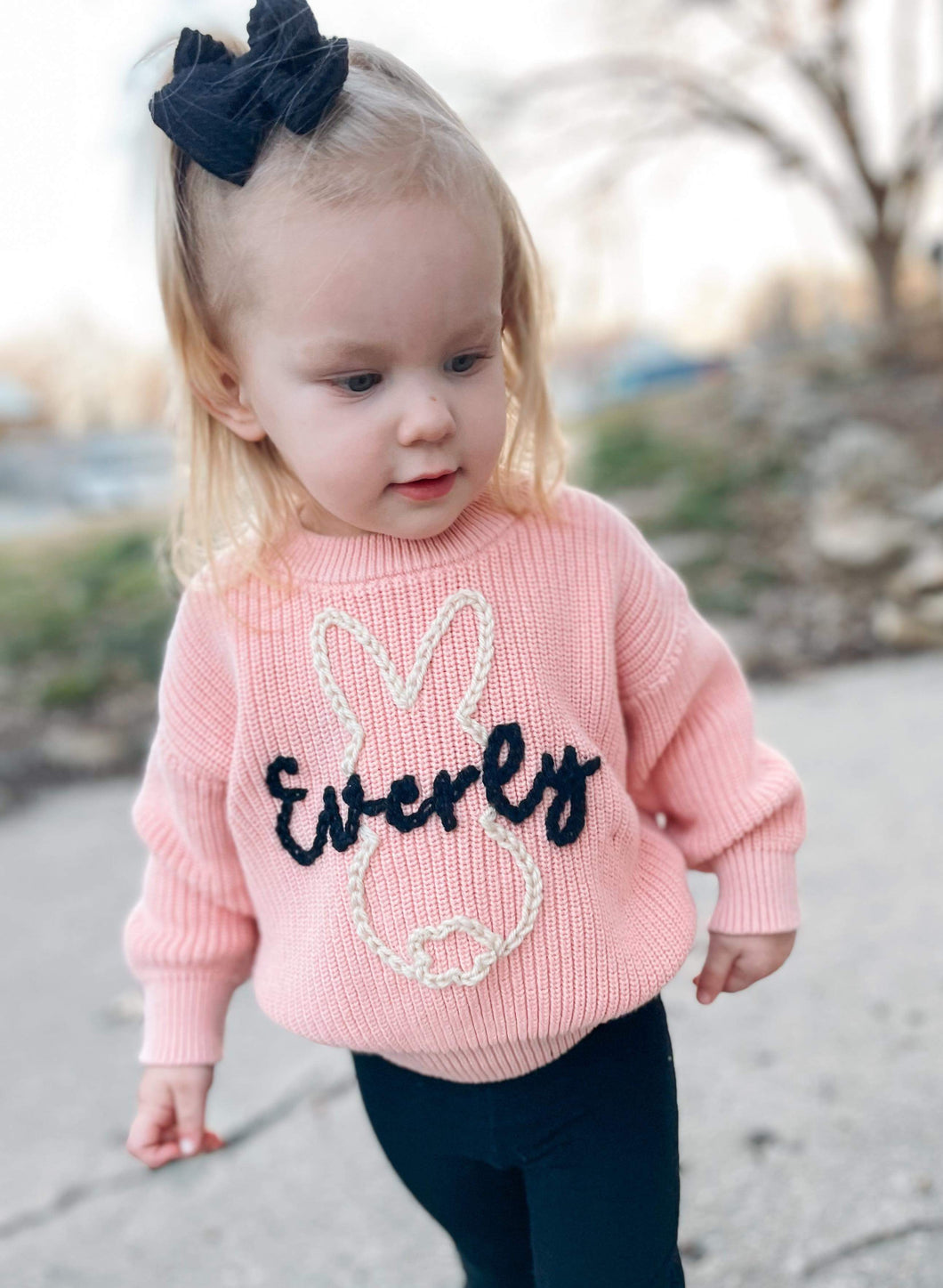 Bunny Hand Embroidered Sweater
