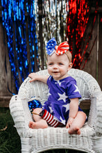 Load image into Gallery viewer, Stars &amp; Stripes Peplum &amp; Bummies Set (Style 2)
