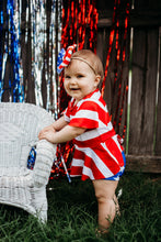 Load image into Gallery viewer, Stars &amp; Stripes Peplum &amp; Bummies Set (Style 1)
