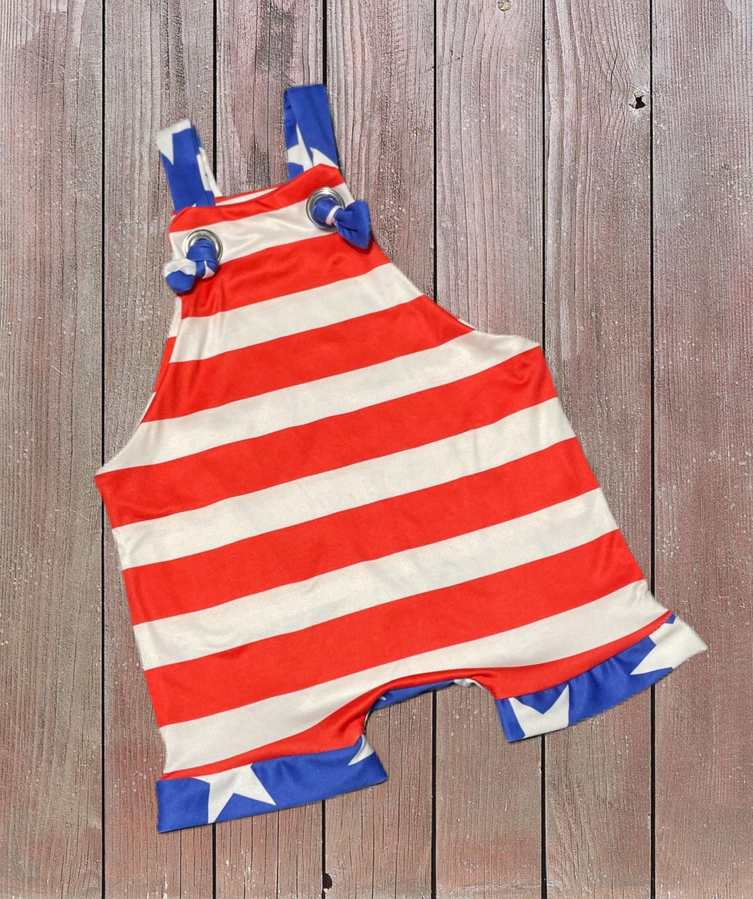 Stars & Stripes Overall Shortie