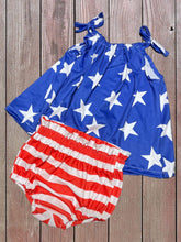 Load image into Gallery viewer, Stars &amp; Stripes Swing Top &amp; Bloomies Set (Style 2)
