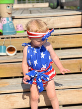 Load image into Gallery viewer, Stars &amp; Stripes Belted Bloomies
